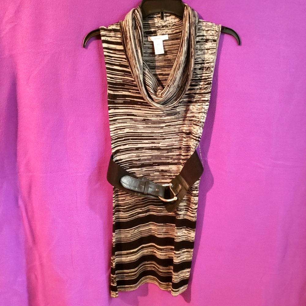 Candies xs cowl neck belted dress